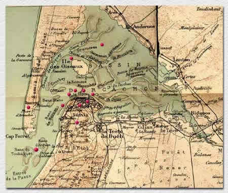 Une carte du bassin de 1923